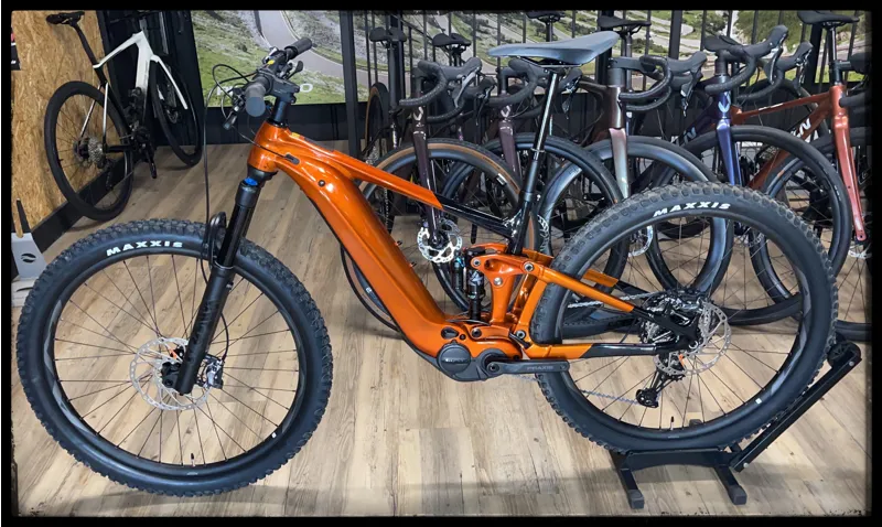 2022 Giant Trance X E+ 1 Pro 29er eMountain Bike in Amber Glow-1